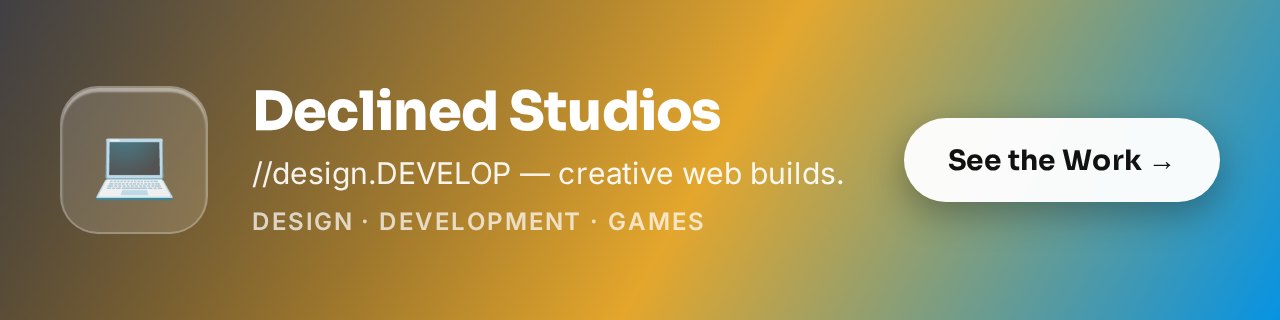 Declined Studios — design & development